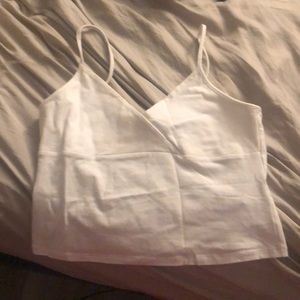 White crop top